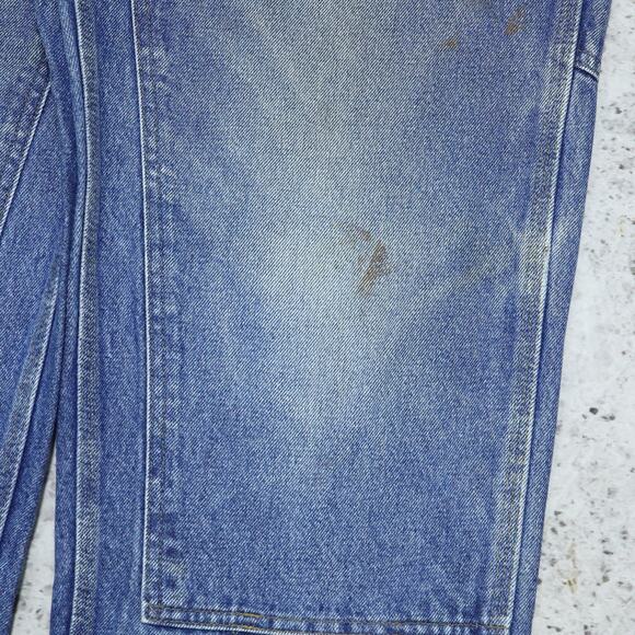 Vintage Carhartt B73 DST Faded Blue Jeans Denim Double Knee Carpenter Pant 35x29 - Picture 12 of 16